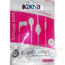 OkaeYa In-Ear Bass Earphone, Handsfree (white and black)